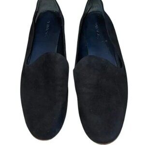 Vince Black Suede Slip-On Loafers US 6M
